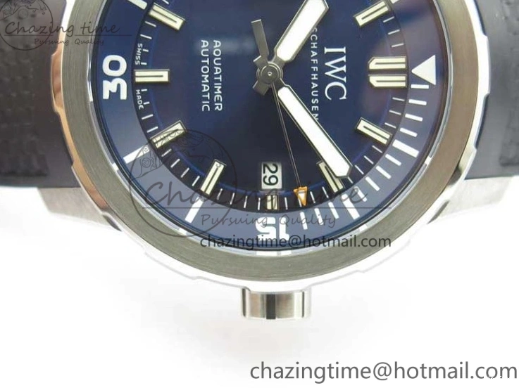 MIROTIME 0713 RelaxedFit Aquatimer Automatic IW329004 V6F 1:1 Best Edition Blue Dial on Rubber Strap MIYOTA 7095